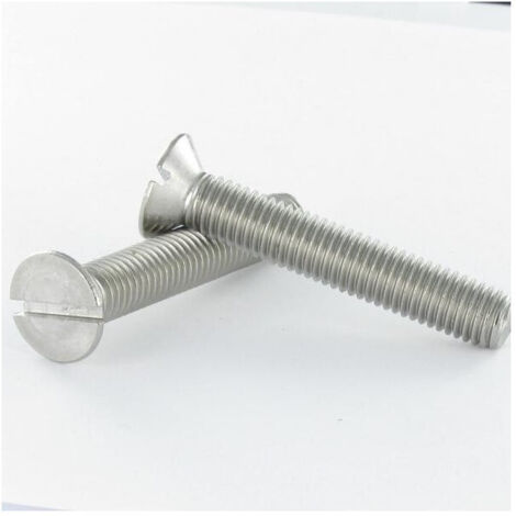 Vis métaux Tête fraisée Fendue M8X90 Inox A4-10 pièces