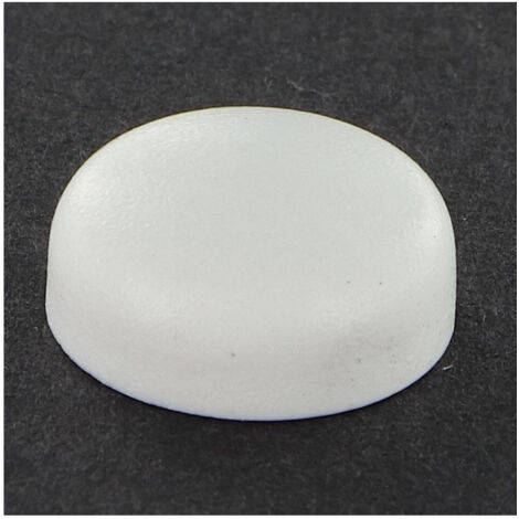 Cache vis tête cylindrique bombée TCB – Nylon blanc pur RAL9010 – Diamètre ST4.8 – 1 pièce pour finition esthétique - pur-1