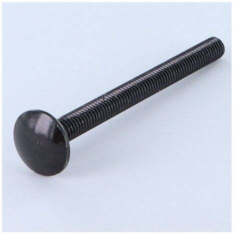 TRCC JAPY tête ronde collet carré M8X80 Filetage total Acier zingué noir-200 pièces