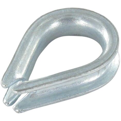 Cosse coeur LEGERE Pour Câble De 10 Acier zingué-10 pièces (1/3)