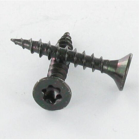 VBA Vis bois agglo Tête fraisée TF TORX T15 3.5X20 Acier zingué noir-2000 pièces