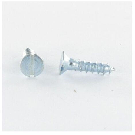 Vis bois Tête fraisée TF Fendue 3X10 Acier zingué-200 pièces (1/3)