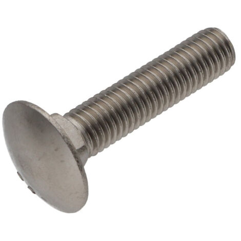 Vis métaux TRCC JAPY tête ronde collet carré Inox A4 M10X50 Filetage partiel-10 pièces (1/3)