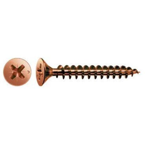 Vis Spax Tête fraisée TF Pozi N°1 3X16 Diamètre de tête: 6 Filetage total ACBRU-100 pièces