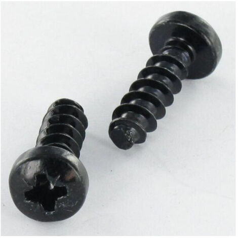 Vis PVC Tête cylindrique bombée TCB Pozi N°1 3X10 1412 KB Acier zingué noir-1 pièce