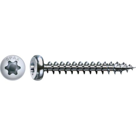 Spax Vis bois Tête ronde TR T-STAR+ TORX T20 WIROX 4X12-1000 pièces