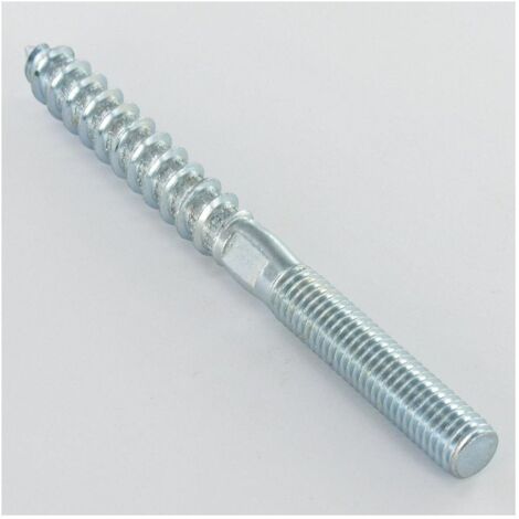 Vis bois et Métaux 10X120 Classe 8.8 +MEPLAT Acier zingué-1 pièce (1/4)