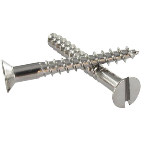 Vis bois Tête fraisée TF Fendue 4.5X30 Acier zingué noir