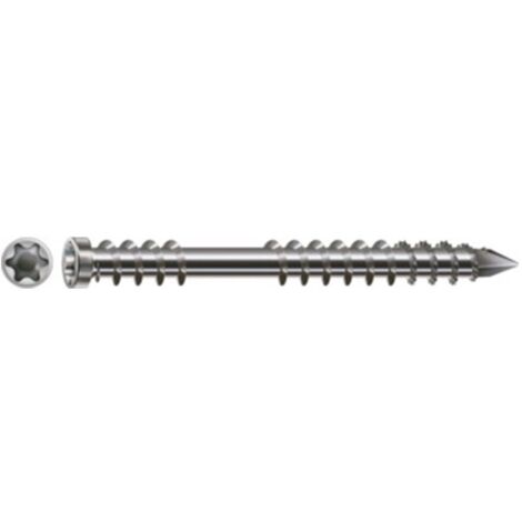 Spax – Vis terrasse 5 x 50 mm – Tête cylindrique TC – Empreinte TORX T25 – Inox A2 pour fixation extérieure durable