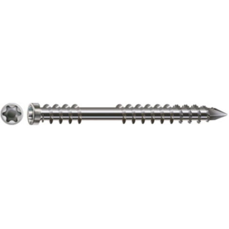 Spax Vis terrasse Tête cylindrique TC TORX T25 5X70 Inox A2-30 pièces