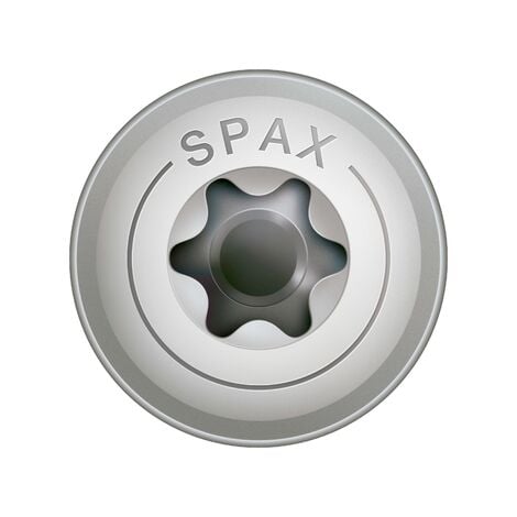 Spax Vis charpente tête disque Inox A2 8X80 Filetage total TORX T40