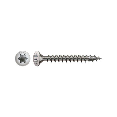 Spax Vis à bois Tête fraisée bombée TFB T-STAR TORX T20 4X45 Filetage total Inox A2-1 piece