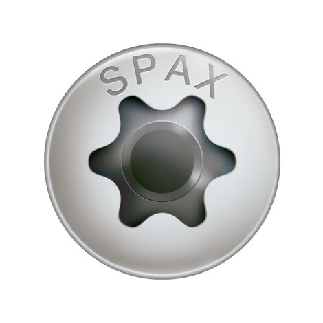 Spax Vis à bois Tête fraisée bombée TFB T-STAR TORX T20 4X45 Filetage total Inox A2-1 piece