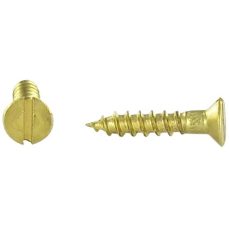 Vis bois Laiton Tête fraisée TF Fendue 3.5X20-800 pièces