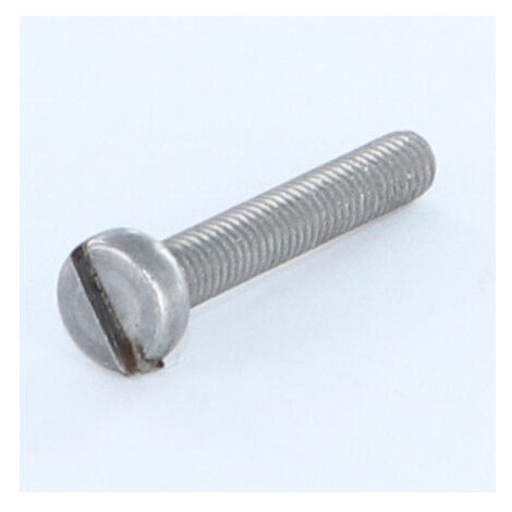 Vis métaux Tête cylindrique TC Fendue M1.6X12 Acier brut-10 pièces (1/2)
