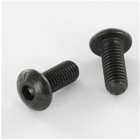 Vis métaux BHC (Tête Bombée Hexagonal creux) M5X12 Filetage total Classe 10.9 Clé de 3 HC3 Acier zingué noir-800 pièces (1/3)