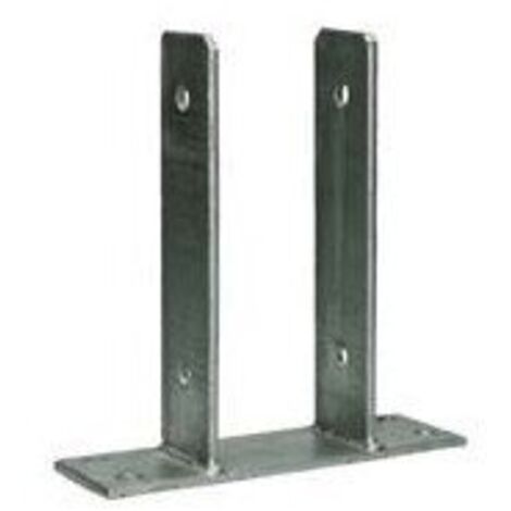 PIED De POTEAU Forme U 81X50X200 Forte tenue à la corrosion Acier galvanisé à chaud-3 pièces (1/3)