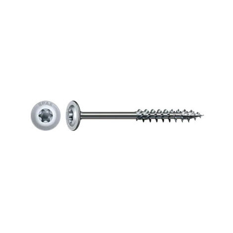 Spax Vis bois Tête disque TORX T40 8X160 Filetée sur 80 4CUT WIROX-5 pièces