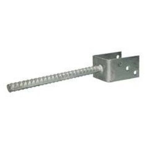 PIED De POTEAU Forme U 60X100X91 Forte tenue à la corrosion Acier galvanisé à chaud-1 pièce (1/3)