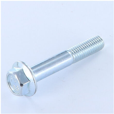 Vis métaux Tête hexagonale TH M10X60 Filetage partiel Embase collerette crantée Classe 8.8 Acier zingué-10 pièces (1/2)