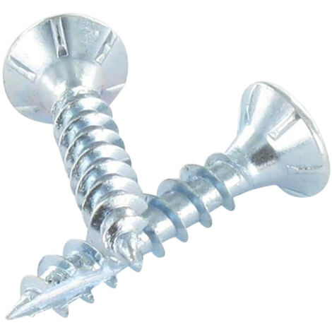 Vis bois TEKOR Tête fraisée Cranté Pozi N°2 5X60 Filetée sur 36 Pointe antifendage type 17 Acier zingué (1/2)