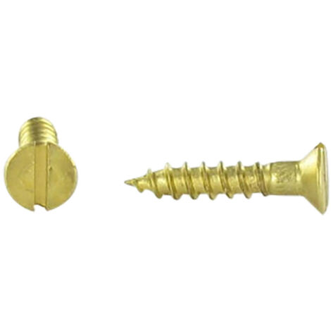 Vis bois Laiton Tête fraisée TF Fendue 2X12-2000 pièces (1/2)