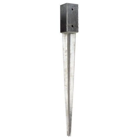 PIED De POTEAU POINTU 91X750 Forte tenue à la corrosion Acier galvanisé à chaud-1 pièce (1/3)