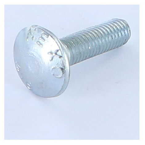 TRCC JAPY tête ronde collet carré Filetage partiel M8X25 Filetée sur 22 Classe 8.8 Acier zingué-30 pièces (1/2)