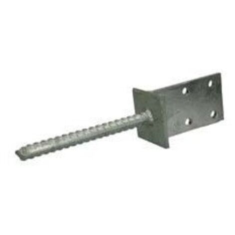 PIED De POTEAU Forme Tête 70X110X8 Forte tenue à la corrosion Acier galvanisé à chaud-1 pièce (1/3)