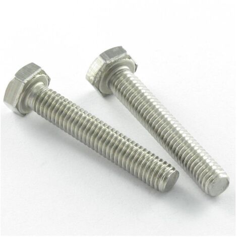 Vis métaux Tête hexagonale TH M10X25 Inox A4-400 pièces