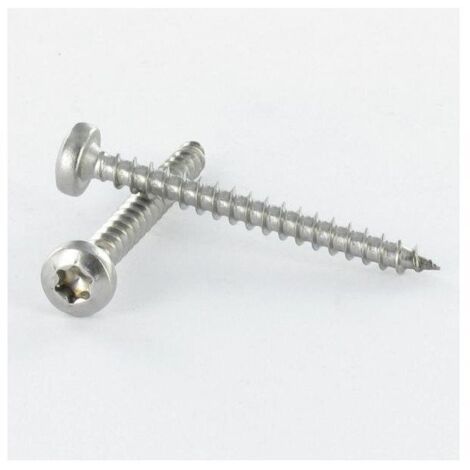 Spax – Vis bois et aggloméré VBA tête ronde TR TORX T20 4X20 mm inox A4 – Lot de 10 pièces – Résistance à la corrosion pour applications extérieures - A4-10
