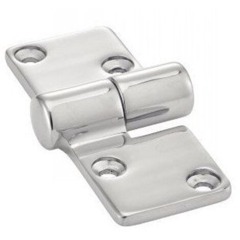 Charnière DEGONDABLE Gauche Inox A4 92X36-1 pièce (1/2)