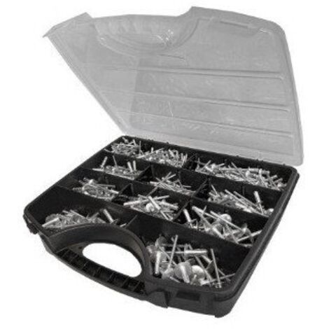 Assortiment de 500 Rivet aveugle multiserrage GOMULTI Aluminium Tige acier DEGOMETAL-1 pièce (1/4)
