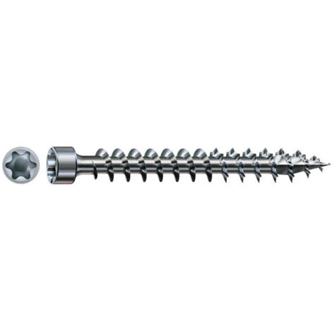 Spax – Vis à bois tête cylindrique TC TORX T30 6x80 mm – Filetage complet 4CUT WIROX – Lot de 200 pièces pour assemblages durables - WIROX-200 (1/8)