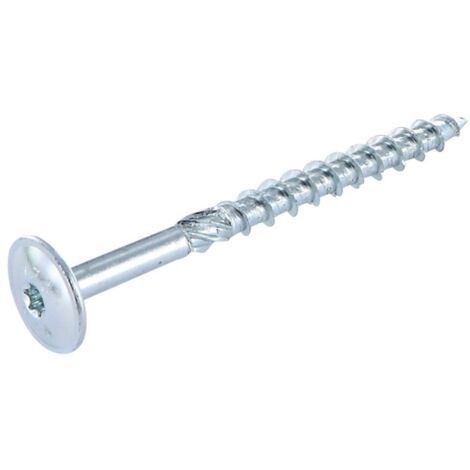 VBA Vis bois agglo Tête disque TORX T40 8X140 Acier zingué-200 pièces