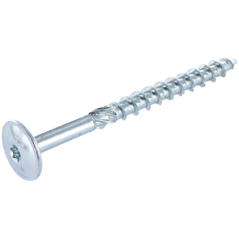 VBA Vis bois agglo Tête disque TORX T40 8X280 Acier zingué-50 pièces
