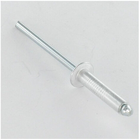 Rivet aveugle Aluminium Tige acier 6.4X18 Epaisseur de serrage 10 à 12 Tête Ronde Standard ALX