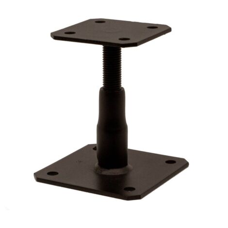 P.POTEAU REGLABLE SIMPSON Strong Tie 130X130 RAL9005 noir foncé-3 pièces