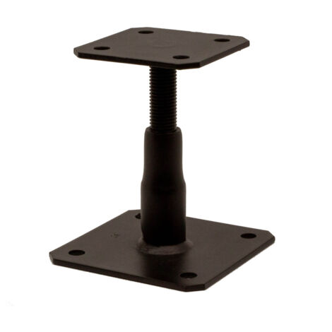 P.POTEAU REGLABLE SIMPSON Strong Tie 130X130 RAL9005 noir foncé-5 pièces