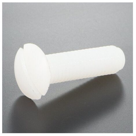 Vis métaux Tête fraisée TF Fendue M6X20 nylon naturel-1000 pièces (1/3)
