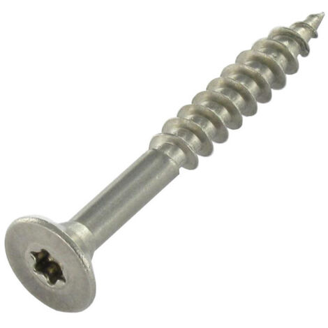 VBA Vis bois agglo Inox A2 Tête fraisée TF 10X140 Filetée sur 80 TORX T40-30 pièces (1/4)