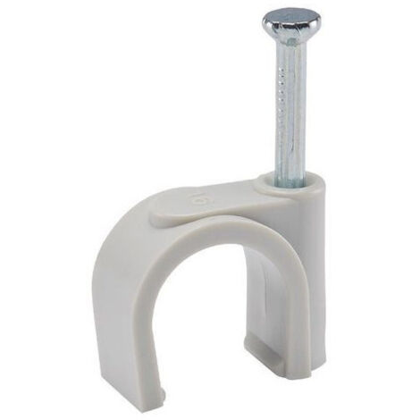 Pontet à frapper Diamètre 6 nylon blanc-10 pièces (1/2)