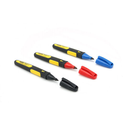 Lot de De 3 marqueurs Pointe fine STANLEY
