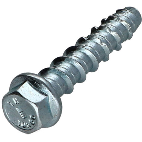 Vis béton Tête hexagonale TH Embase collerette TORX T15 10X60 Acier zingué (1/5)