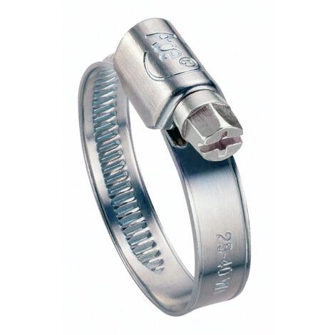 Collier de serrage bande non perforée 12MM Diamètre 110 à 130 Acier zingué W1 (1/5)