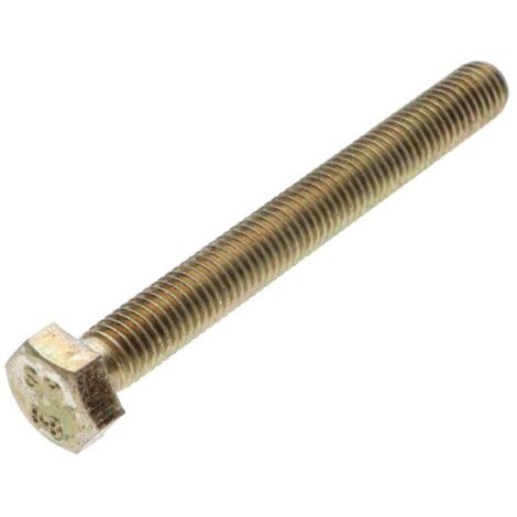 Vis métaux Tête hexagonale TH M6X75 Classe 6.8 Bichromaté-1 pièce (1/2)