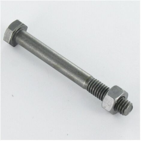 Boulon (vendu avec écrou) Tête hexagonale TH M14X30 Acier brut-30 pièces