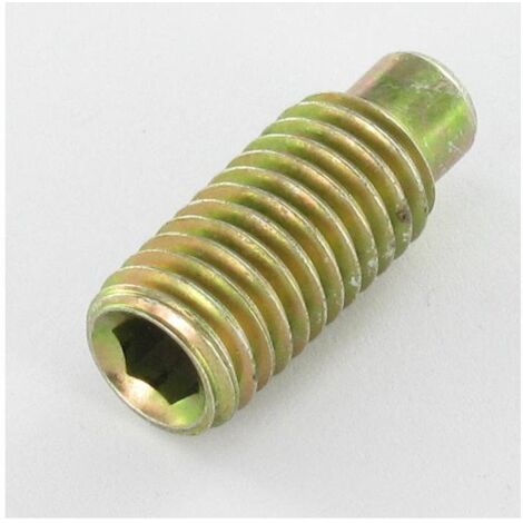 Vis métaux Sans tête six pans creux (sthc) M14X30 Clé de 6 HC6 Bout téton Bichromaté-1 pièce (1/2)