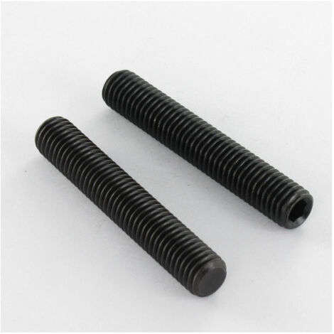 Vis métaux Sans tête six pans creux (sthc) Clé de 8 HC8 M16X80 Bout plat Acier brut-1 pièce (1/3)