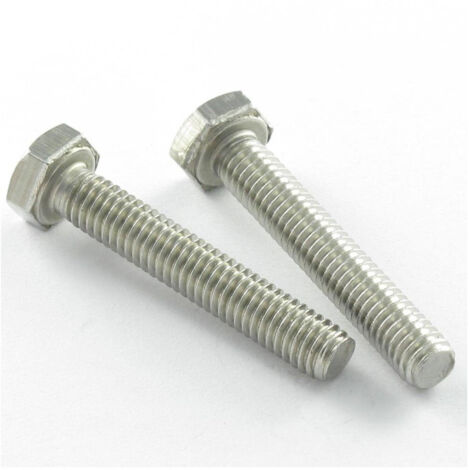 Vis métaux Inox A2 Tête hexagonale TH M6X75-30 pièces